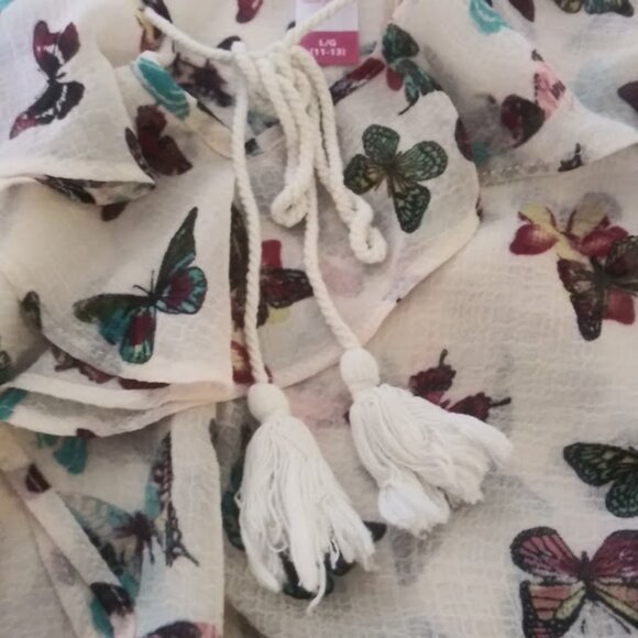 No Boundaries women's size L (11-13) multicolored butterfly print woven tank top - Picture 12 of 16